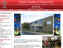 Tablet Screenshot of catholicacademyofniagarafalls.com